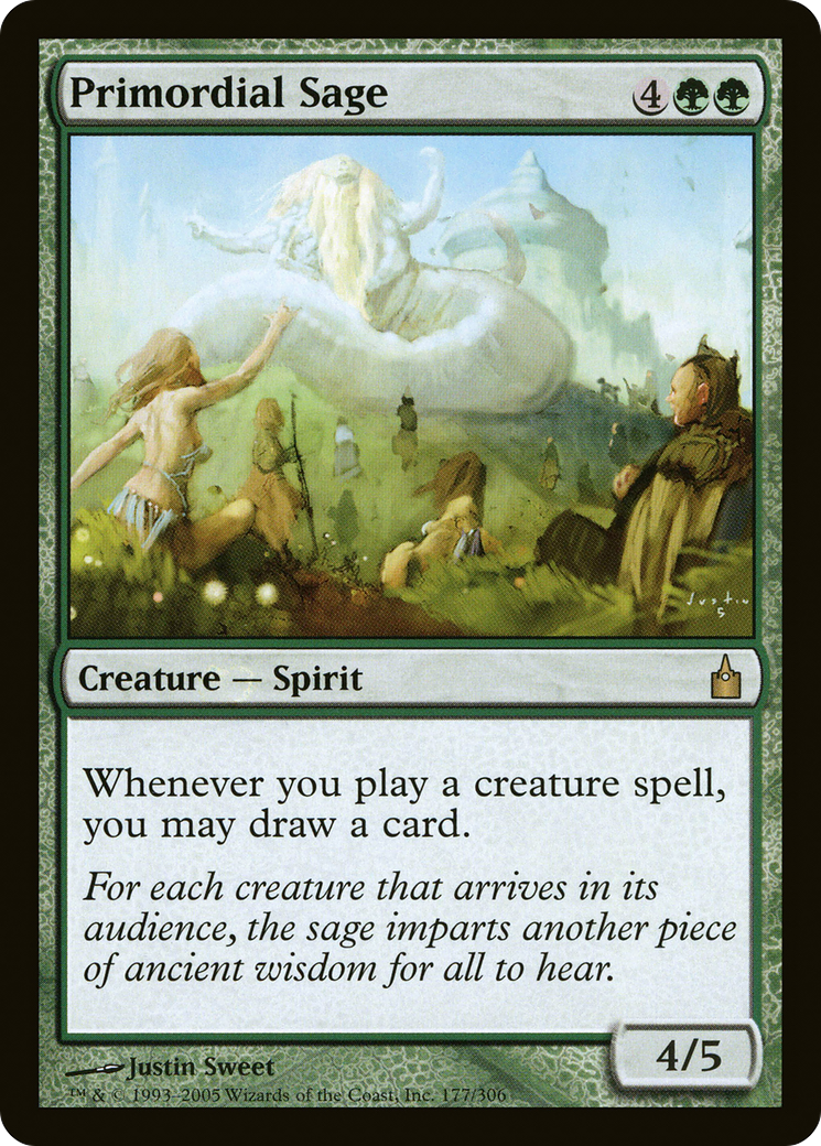 Primordial Sage (RAV-177) [Ravnica: City of Guilds] Foil MTG Single Wizards of the Coast