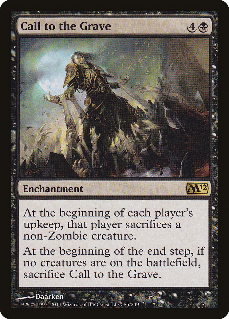 Call to the Grave (M12-085) [Magic 2012] MTG Single Wizards of the Coast