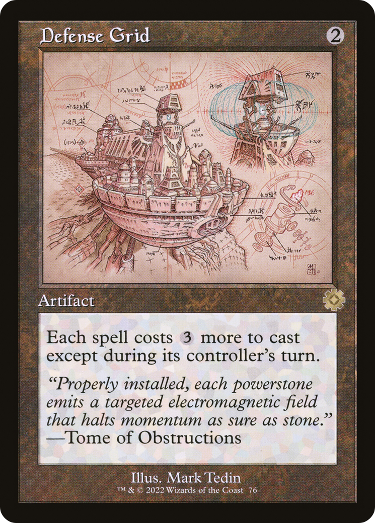 Defense Grid (Schematic) (BRR-076) [The Brothers' War Retro Artifacts] Foil MTG Single Wizards of the Coast