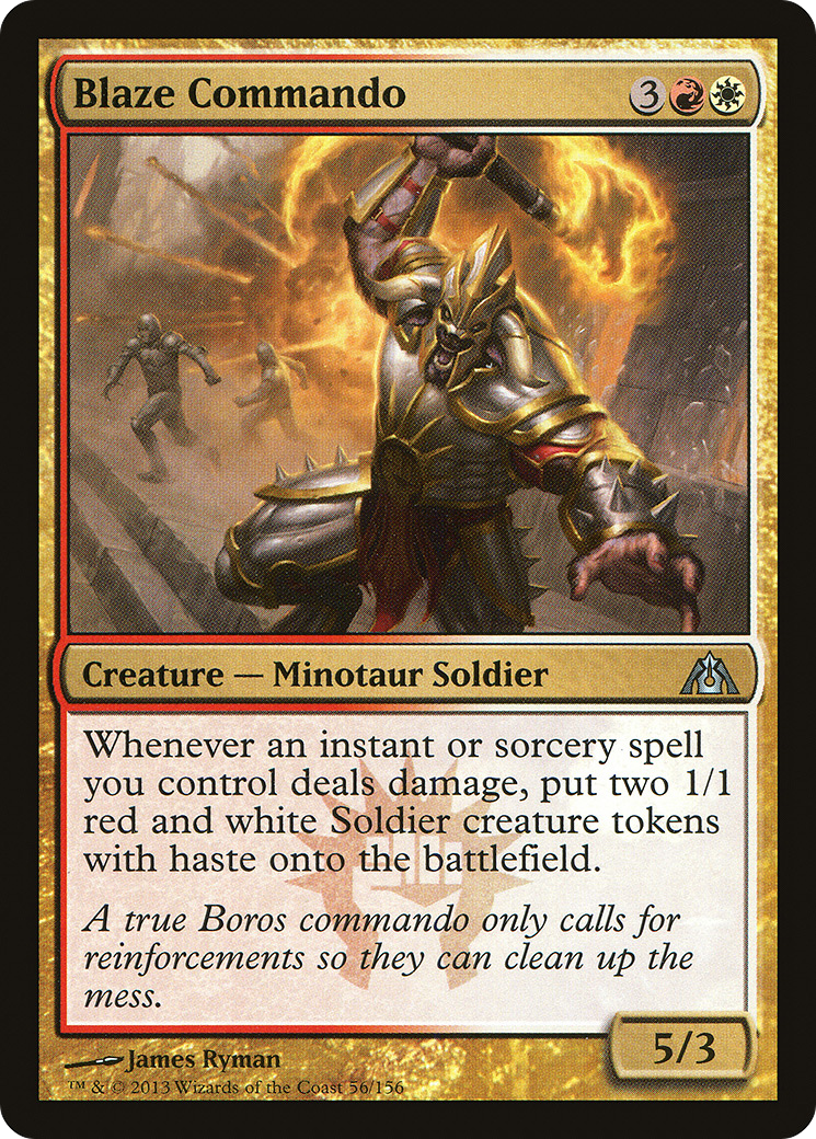 Blaze Commando (DGM-056) [Dragon's Maze] MTG Single Wizards of the Coast