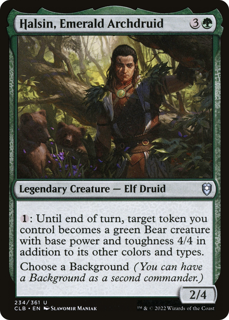 Halsin, Emerald Archdruid (CLB-234) [Commander Legends: Battle for Baldur's Gate] MTG Single Wizards of the Coast
