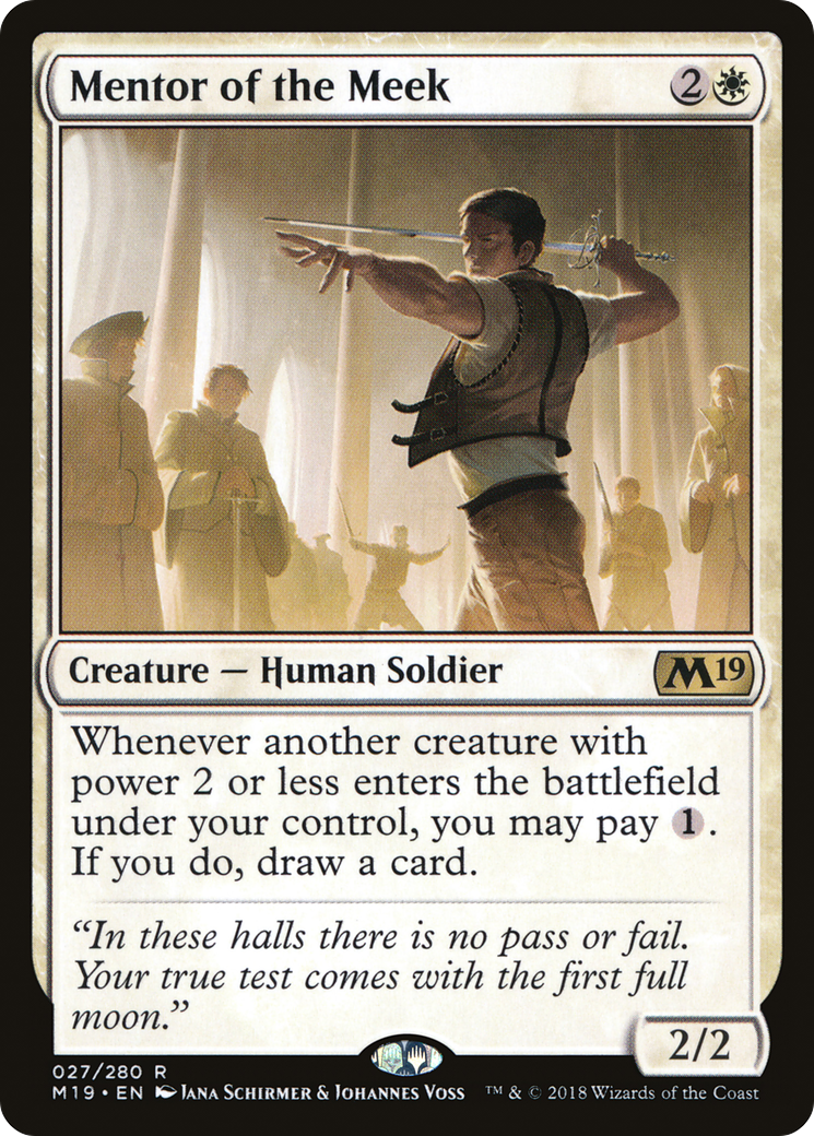 Mentor of the Meek (M19-027) [Core Set 2019] MTG Single Wizards of the Coast