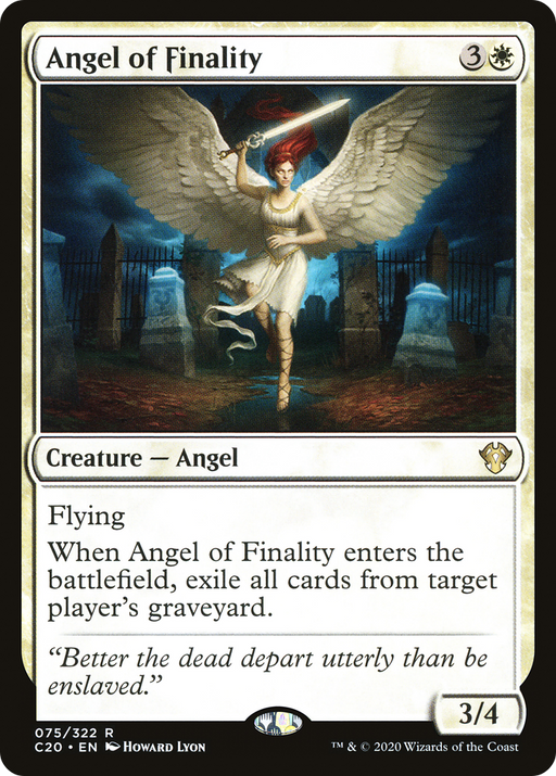 Angel of Finality (C20-075) [Commander 2020] MTG Single Wizards of the Coast