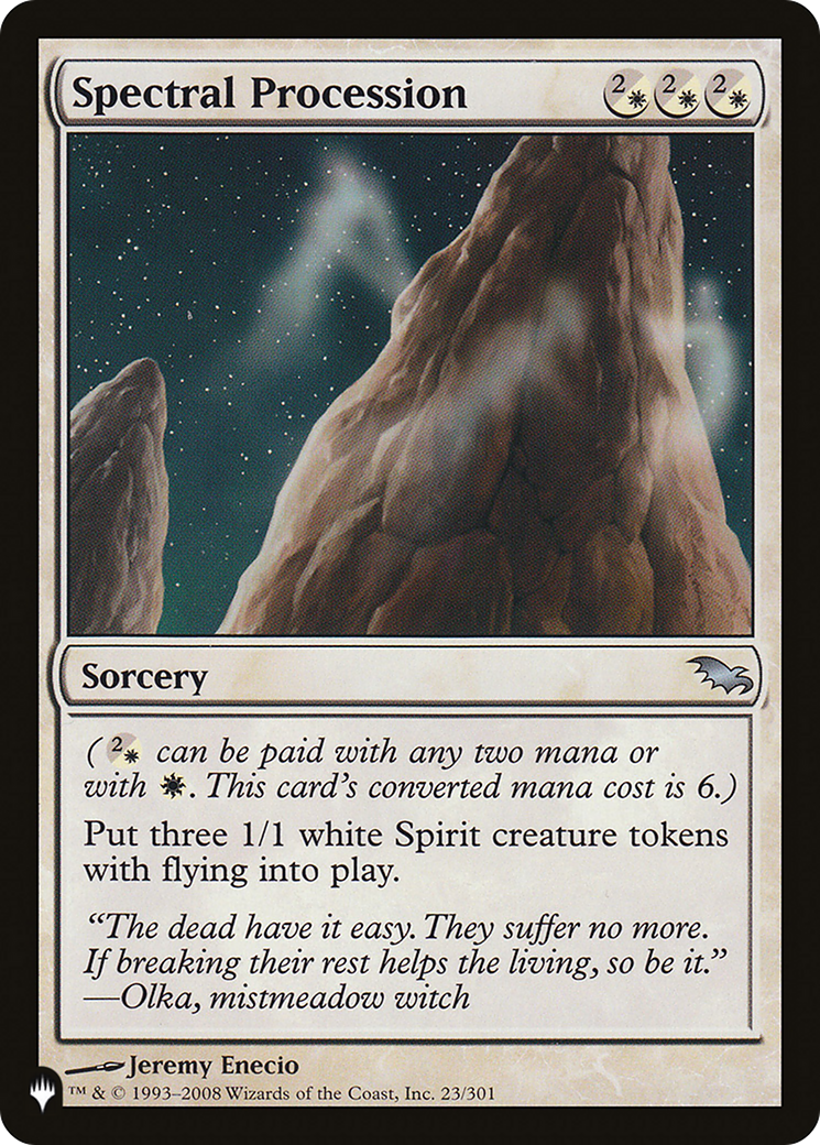 Spectral Procession (LIST-SHM-23) [Mystery Booster] The List MTG Single Wizards of the Coast