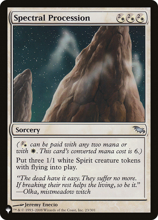 Spectral Procession (LIST-SHM-23) [Mystery Booster] The List MTG Single Wizards of the Coast