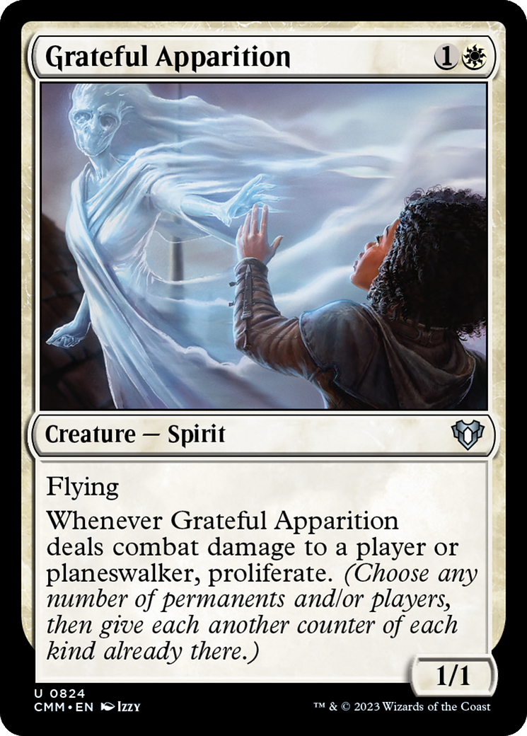 Grateful Apparition (CMM-824) [Commander Masters] MTG Single Wizards of the Coast