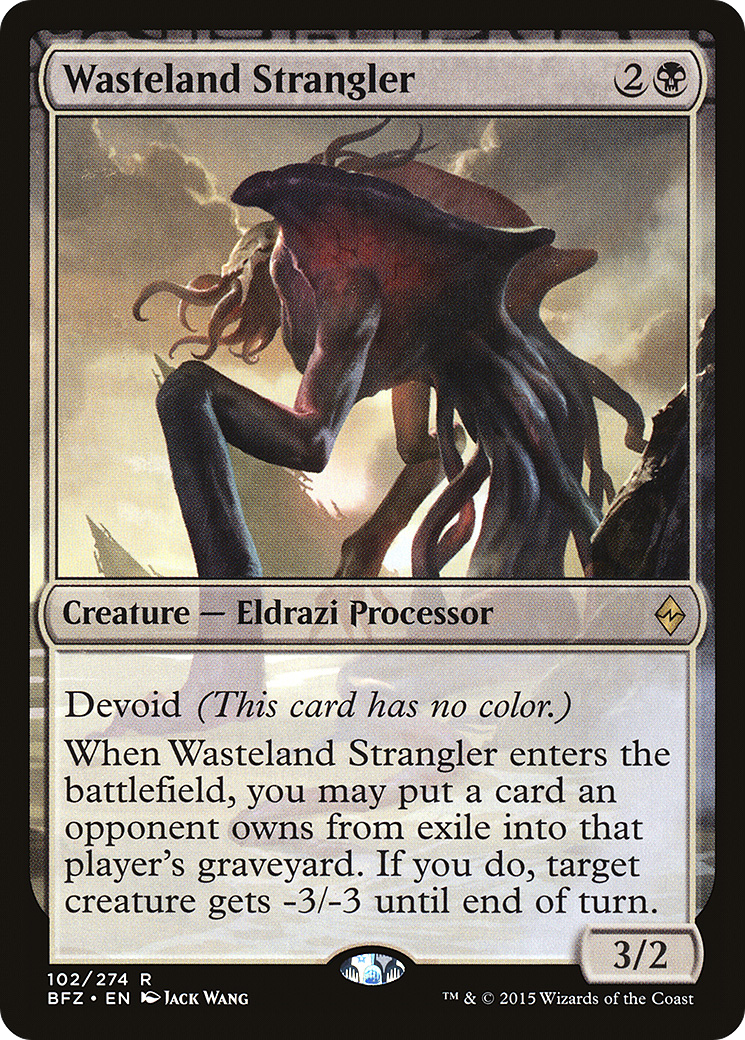 Wasteland Strangler (BFZ-102) [Battle for Zendikar] Foil MTG Single Wizards of the Coast