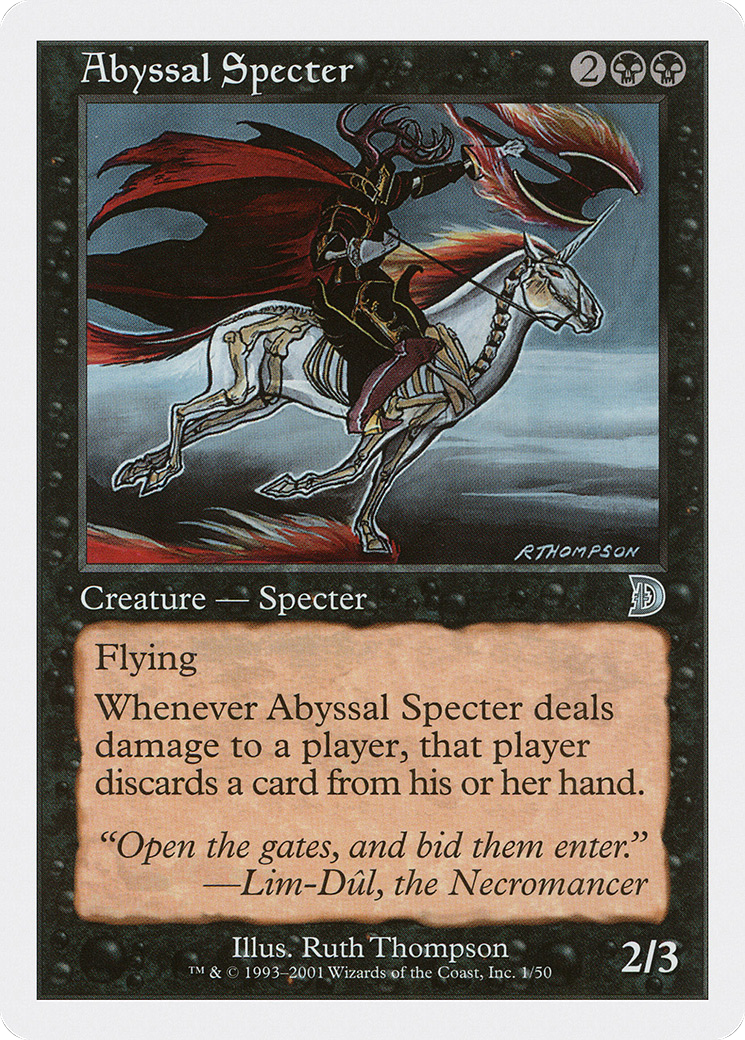 Abyssal Specter (DKM-001) [Misc] Deckmasters MTG Single Wizards of the Coast