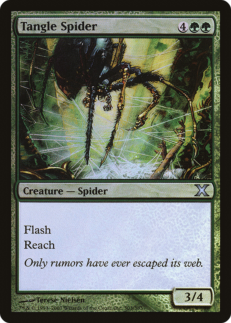 Tangle Spider (10E-303★) [Tenth Edition] Foil MTG Single Wizards of the Coast