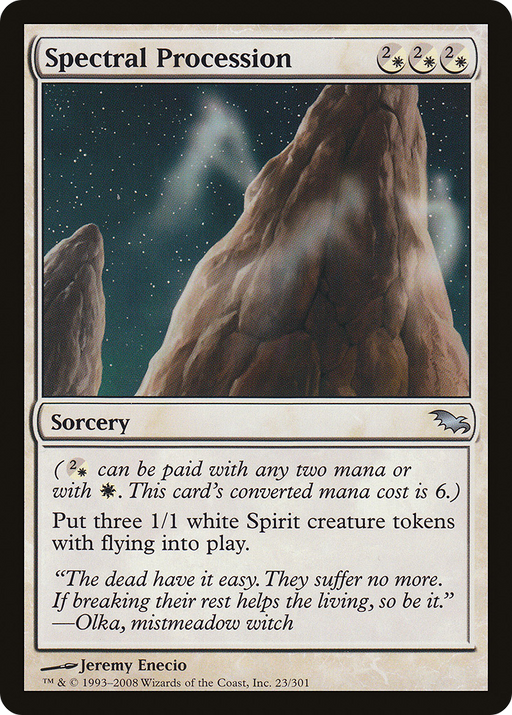 Spectral Procession (SHM-023) [Shadowmoor] Foil MTG Single Wizards of the Coast