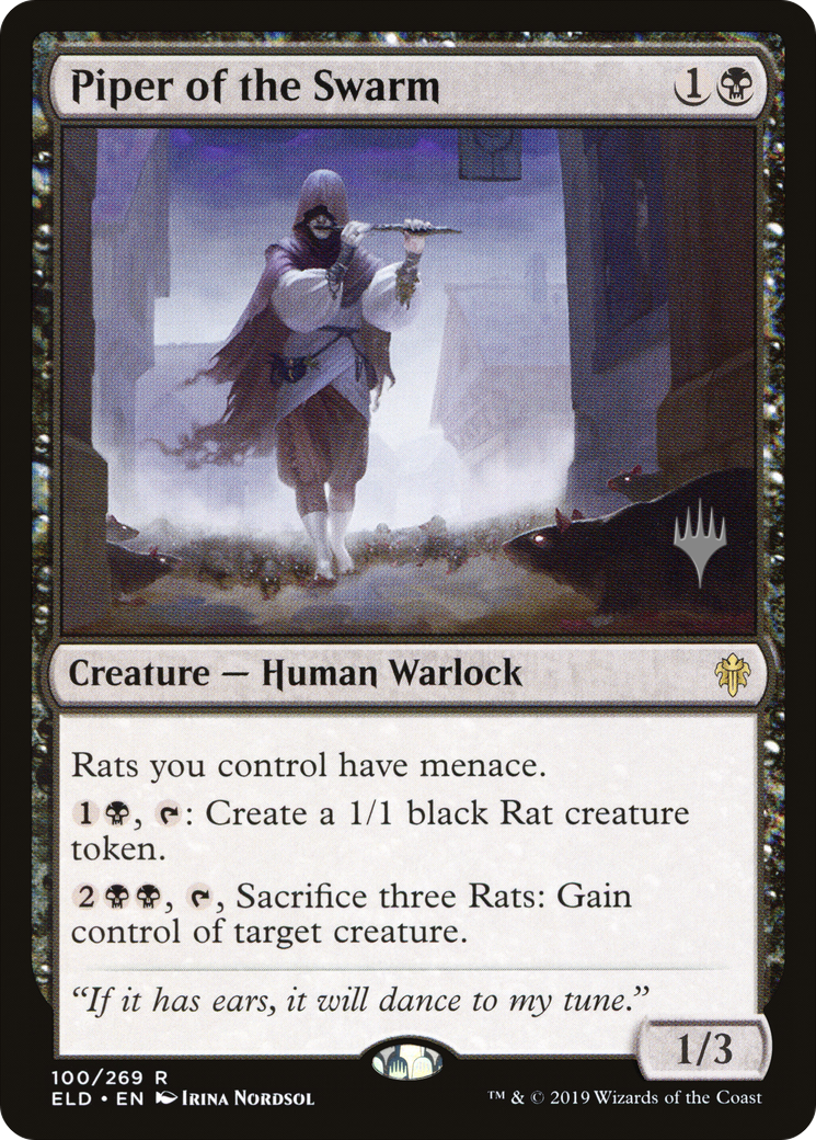 Piper of the Swarm (PPELD-100) [Throne of Eldraine Promos] Foil MTG Single Wizards of the Coast