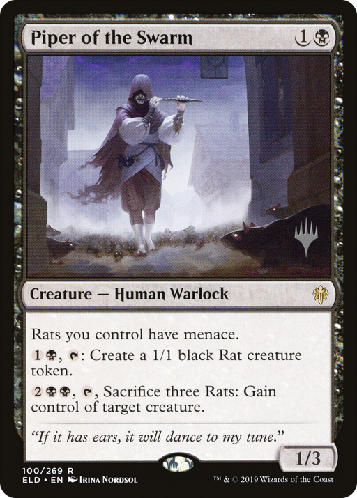 Piper of the Swarm (PPELD-100) [Throne of Eldraine Promos] MTG Single Wizards of the Coast