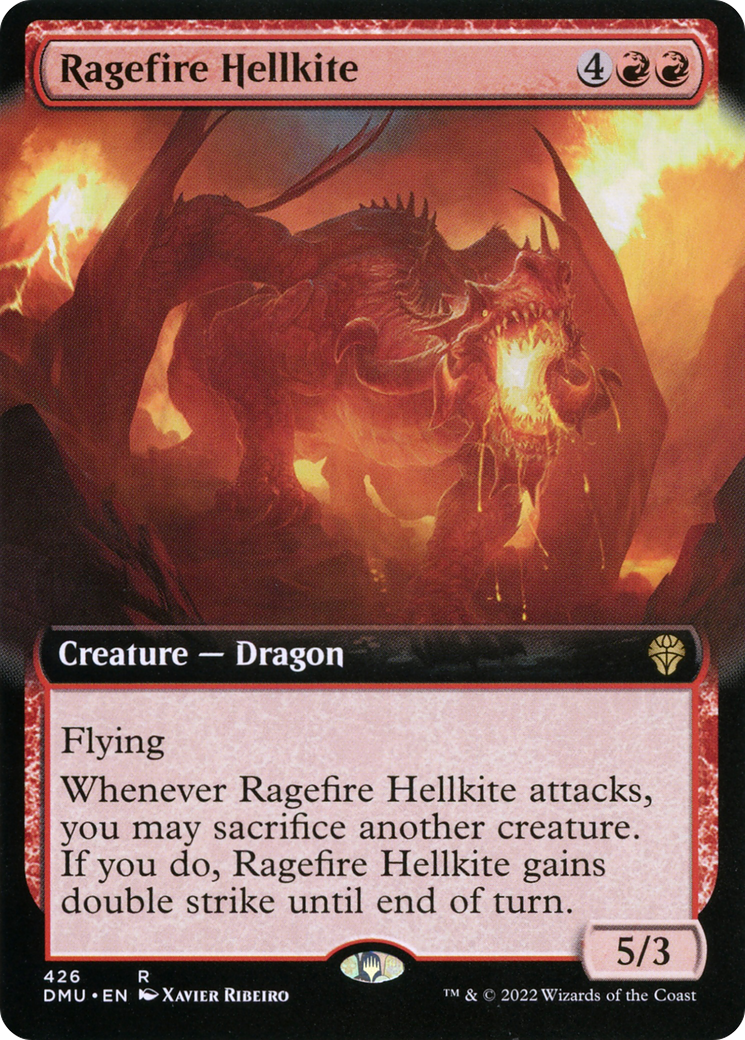 Ragefire Hellkite (DMU-426) [Dominaria United] (Extended Art) MTG Single Wizards of the Coast