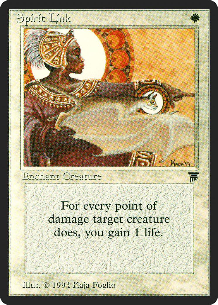 Spirit Link (LEG-037) [Oldschool] Legends MTG Single Wizards of the Coast