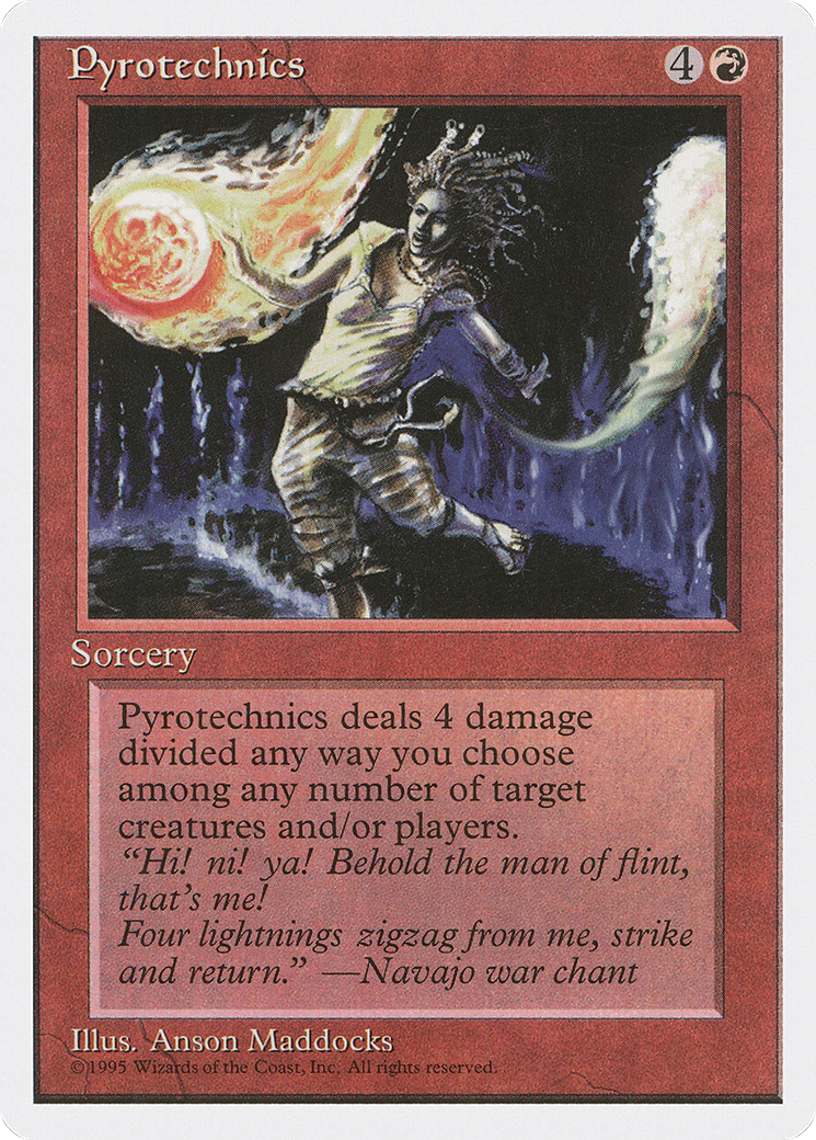 Pyrotechnics (4ED-217) [Fourth Edition] MTG Single Wizards of the Coast