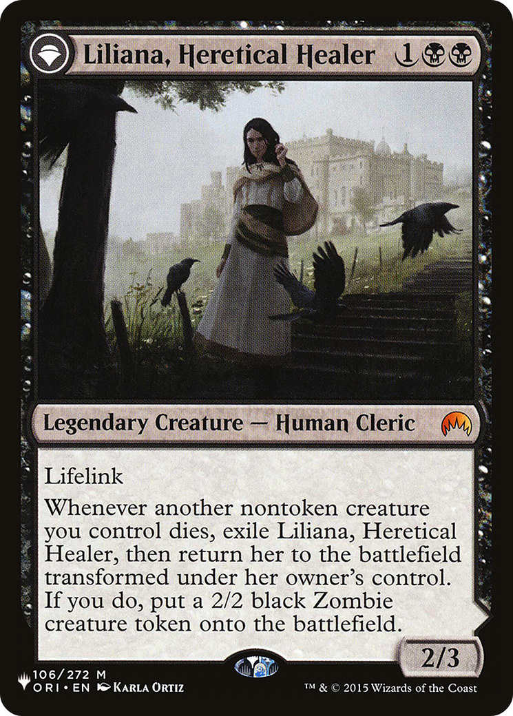 Liliana, Heretical Healer (LIST-106) [Mystery Booster] The List MTG Single Wizards of the Coast