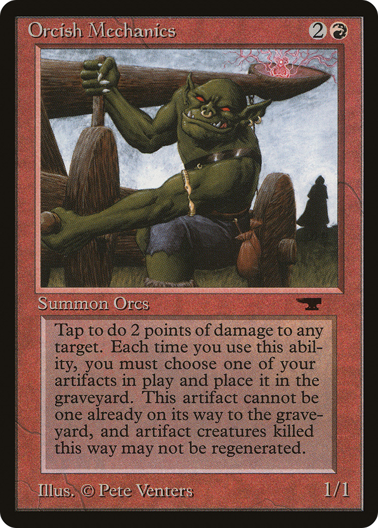 Orcish Mechanics (ATQ-027) [Oldschool] Antiquities MTG Single Wizards of the Coast