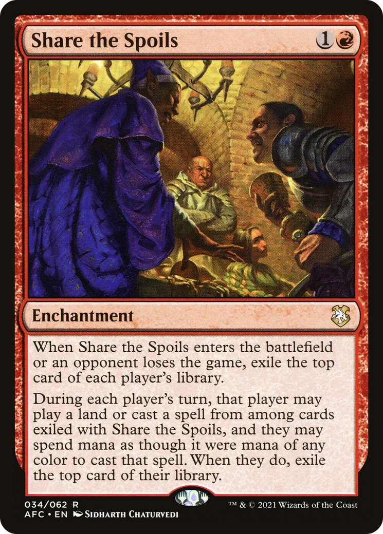 Share the Spoils (AFC-034) [Forgotten Realms Commander] MTG Single Wizards of the Coast