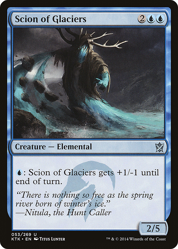 Scion of Glaciers (KTK-053) [Khans of Tarkir] Foil MTG Single Wizards of the Coast