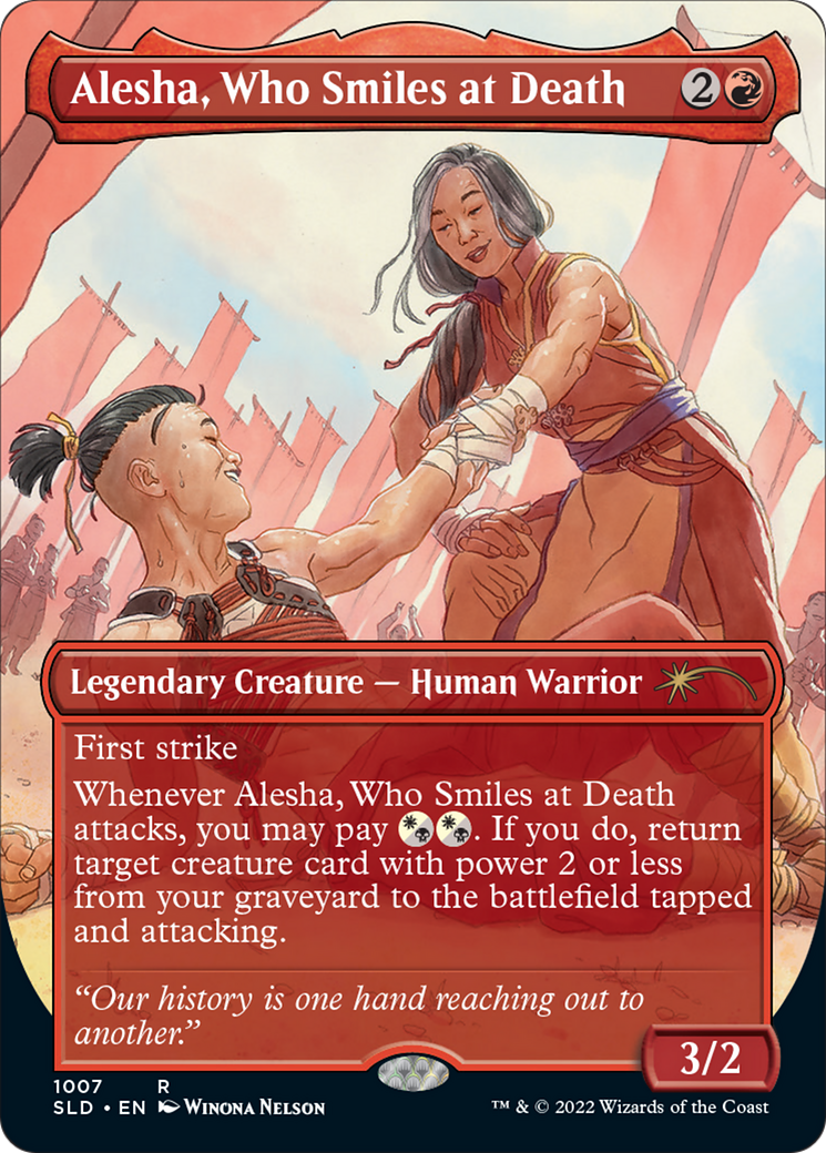 Alesha, Who Smiles at Death (SLD-1007) [Secret Lair] Drop (Borderless) MTG Single Wizards of the Coast