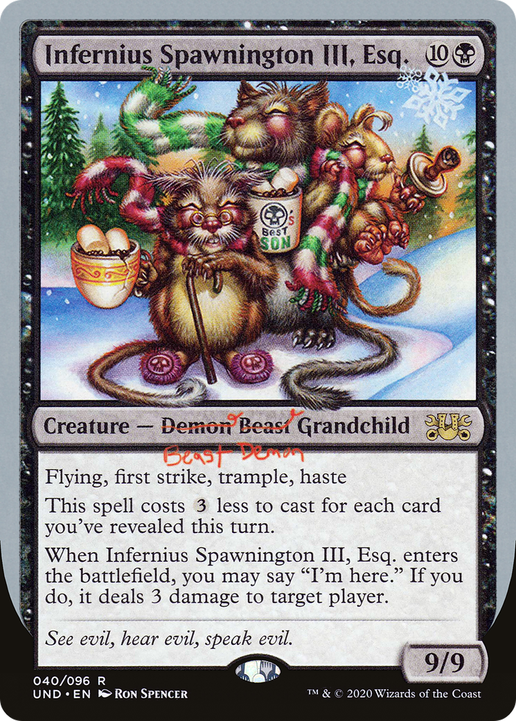 Infernius Spawnington III, Esq. (UND-040) [Unsanctioned] MTG Single Wizards of the Coast