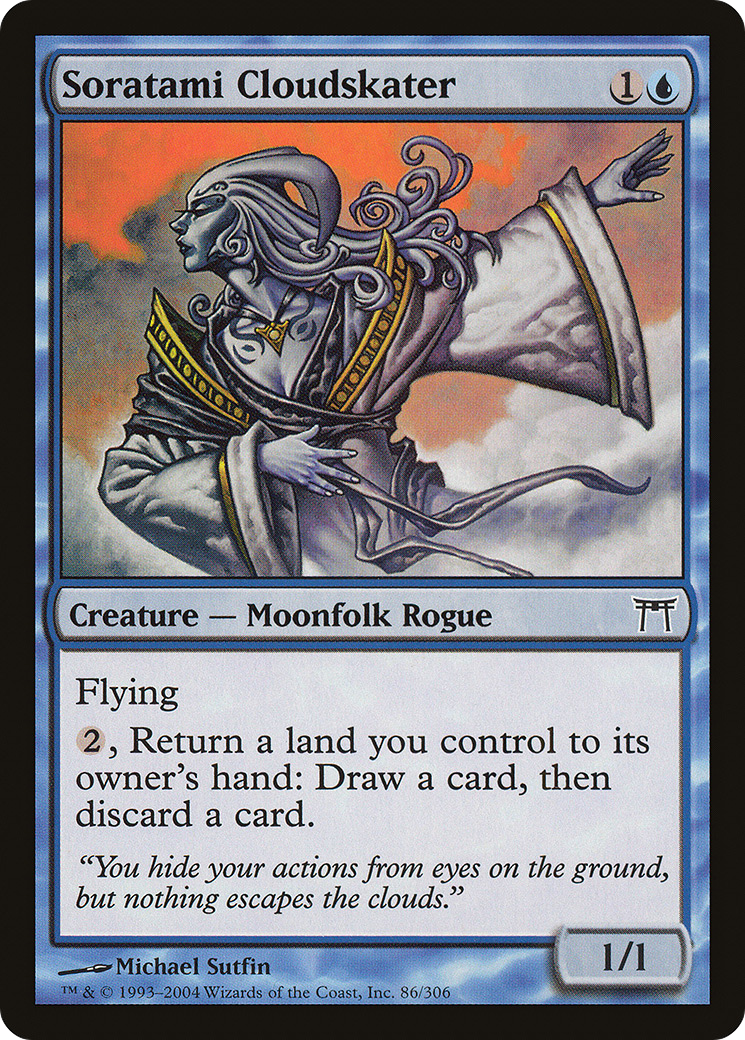 Soratami Cloudskater (CHK-086) [Champions of Kamigawa] MTG Single Wizards of the Coast