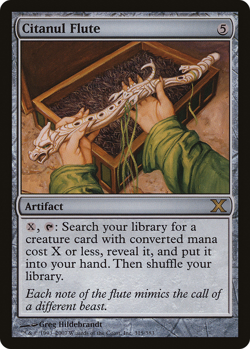 Citanul Flute (10E-315) [Tenth Edition] MTG Single Wizards of the Coast