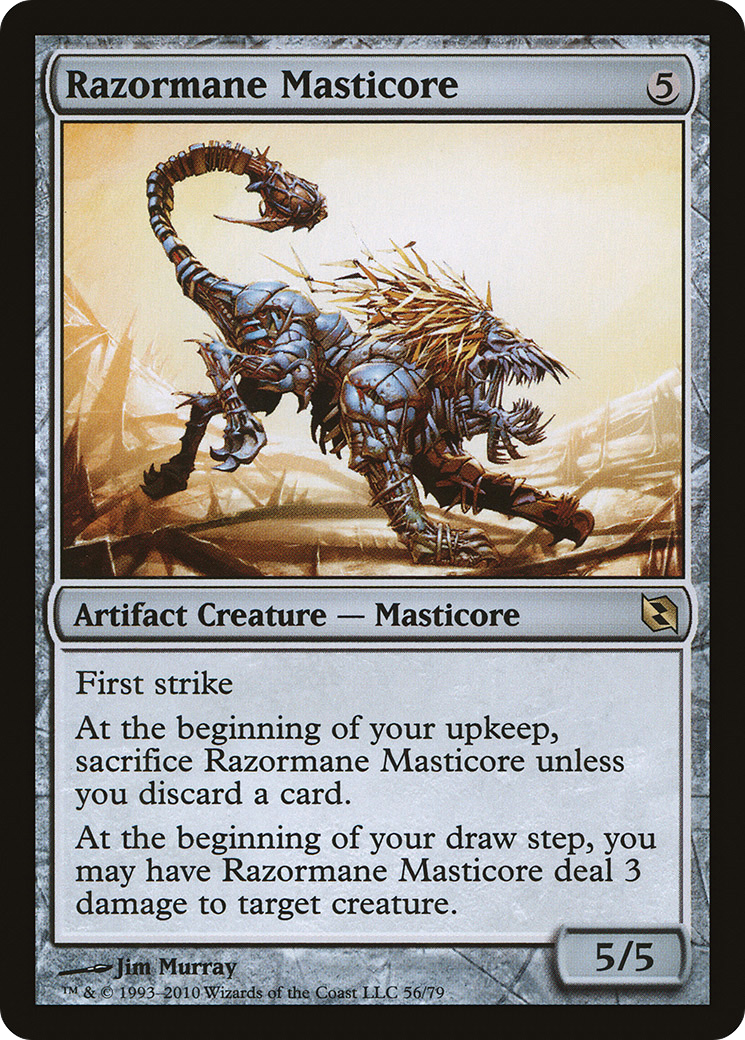 Razormane Masticore (DDF-056) [Misc] Duel Decks: Elspeth vs. Tezzeret MTG Single Wizards of the Coast