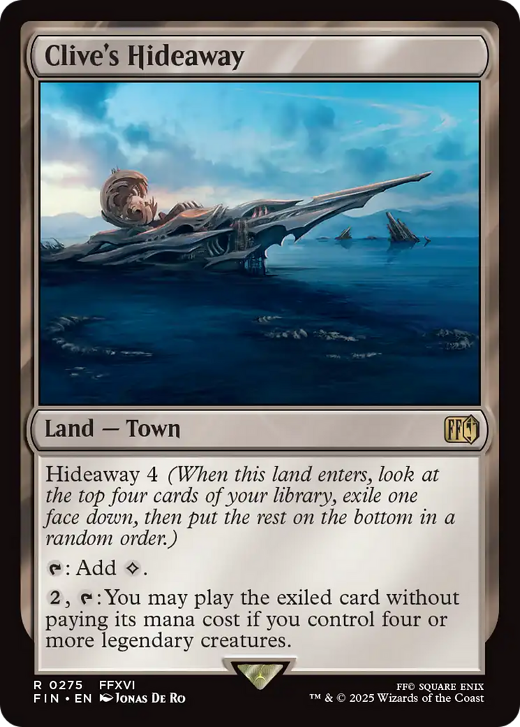Clive's Hideaway (FIN-275) [FINAL FANTASY] MTG Single Wizards of the Coast