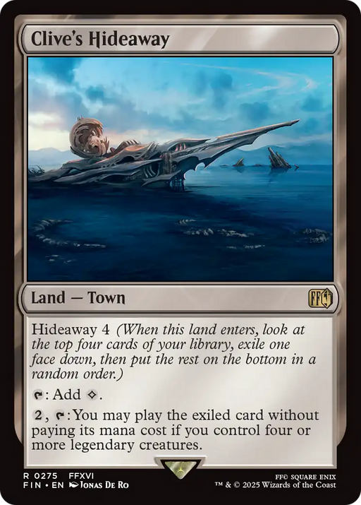 Clive's Hideaway (FIN-275) [FINAL FANTASY] Foil MTG Single Wizards of the Coast