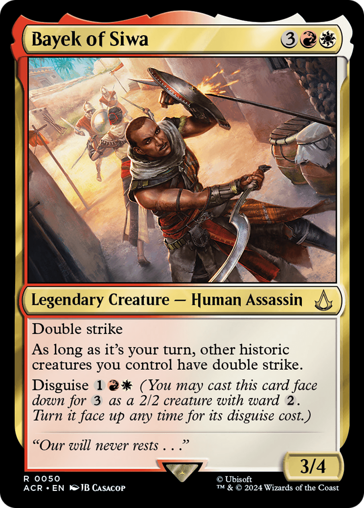 Bayek of Siwa (ACR-050) [Assassin's Creed] Foil MTG Single Wizards of the Coast