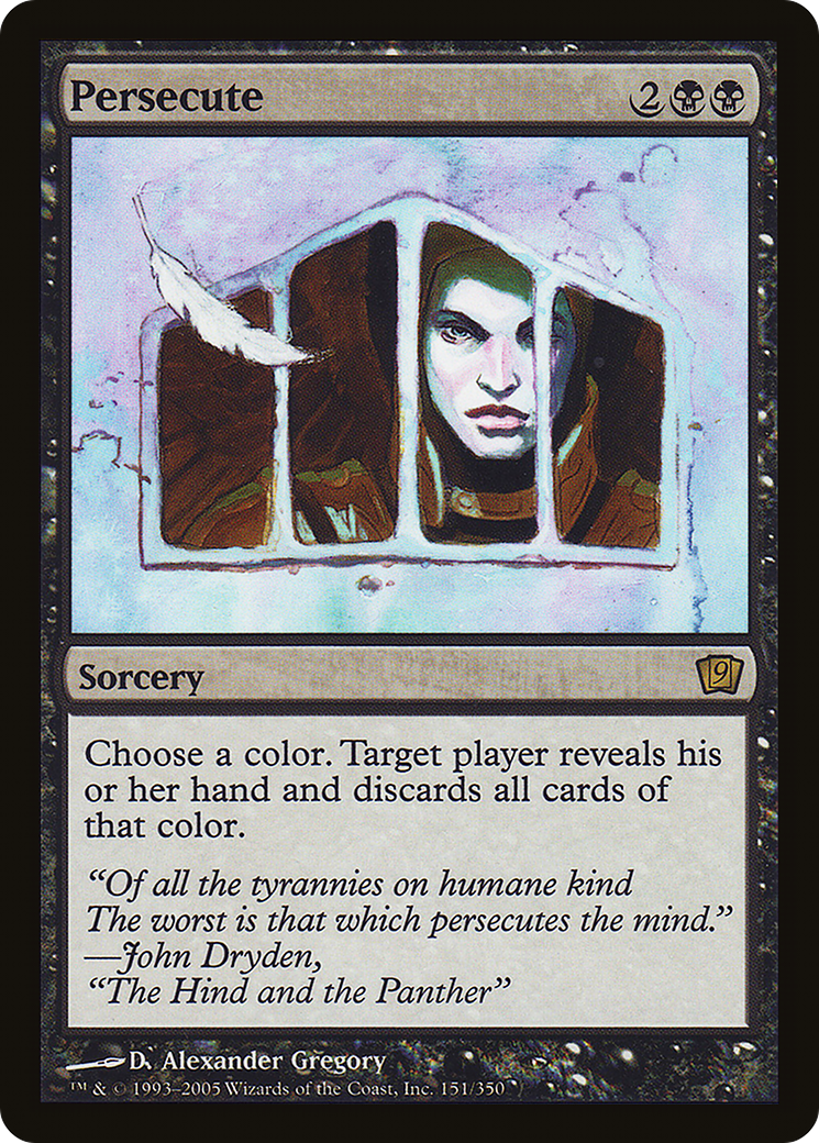 Persecute (9ED-151) [9th Edition] Foil MTG Single Wizards of the Coast