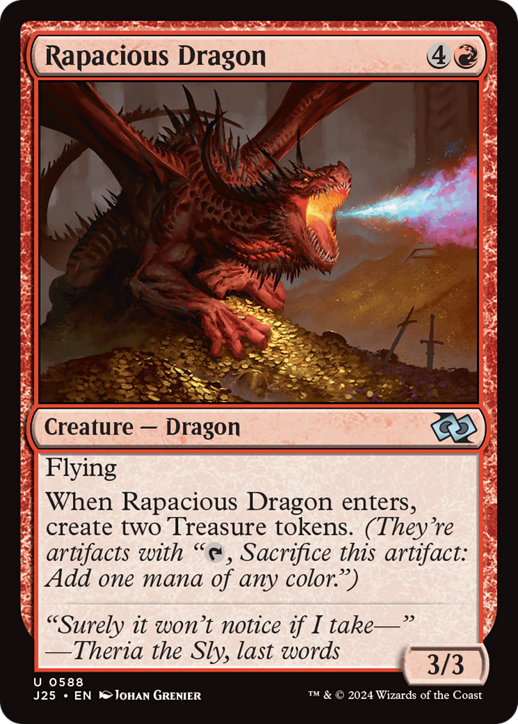 Rapacious Dragon (J25-588) [Foundations Jumpstart] MTG Single Wizards of the Coast