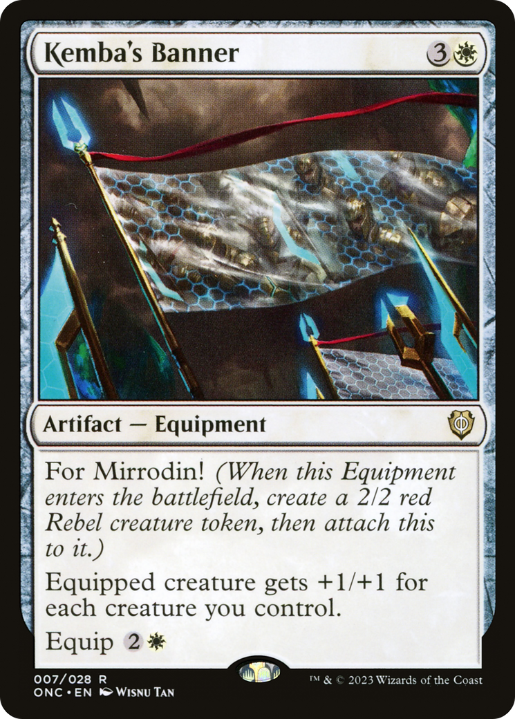 Kemba's Banner (ONC-007) [Phyrexia: All Will Be One Commander] MTG Single Wizards of the Coast