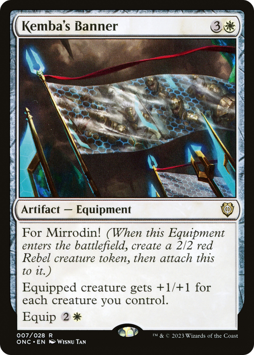 Kemba's Banner (ONC-007) [Phyrexia: All Will Be One Commander] MTG Single Wizards of the Coast