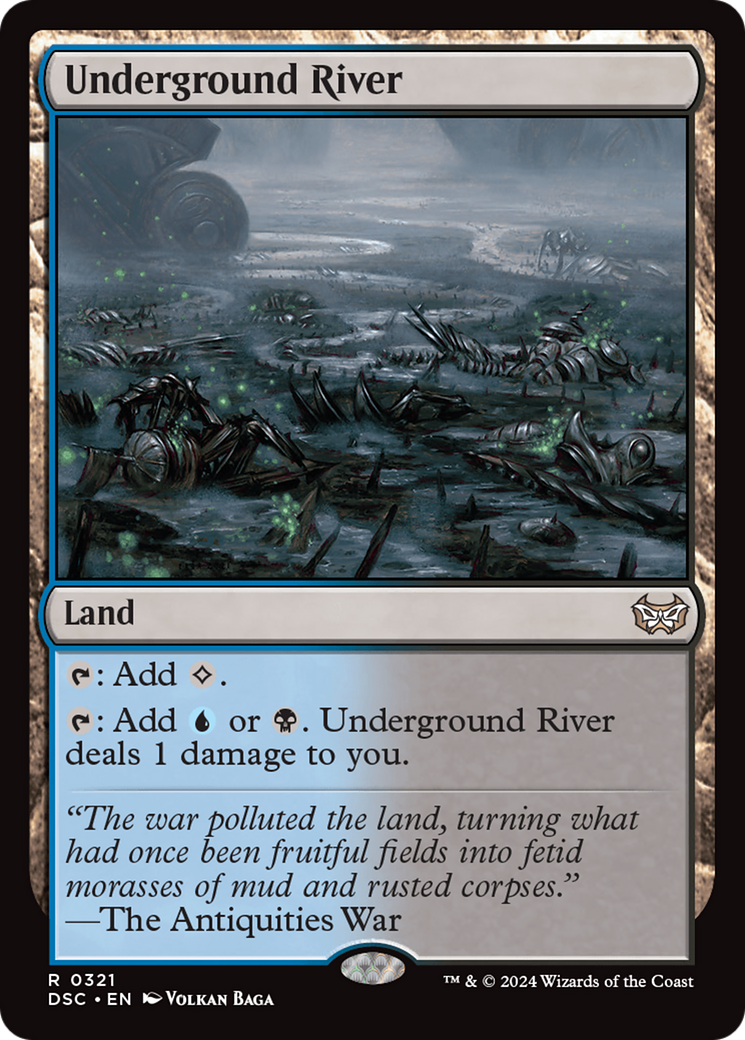 Underground River (DSC-321) [Duskmourn: House of Horror Commander] MTG Single Wizards of the Coast