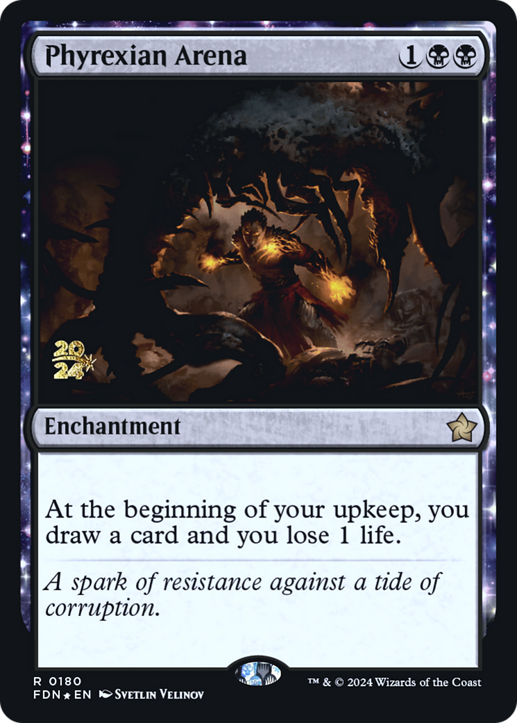 Phyrexian Arena (PRE-180) [Foundations Promos] Foil MTG Single Wizards of the Coast