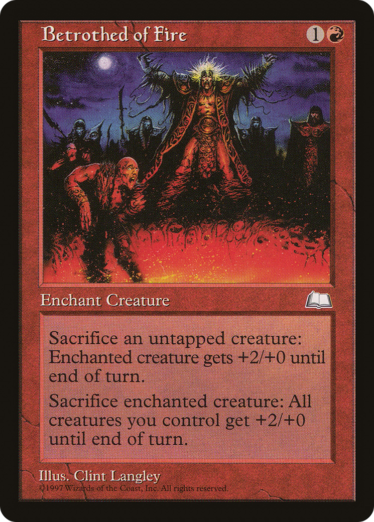 Betrothed of Fire (WTH-) [Weatherlight] MTG Single Wizards of the Coast
