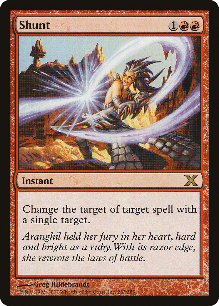 Shunt (10E-233) [Tenth Edition] Foil MTG Single Wizards of the Coast
