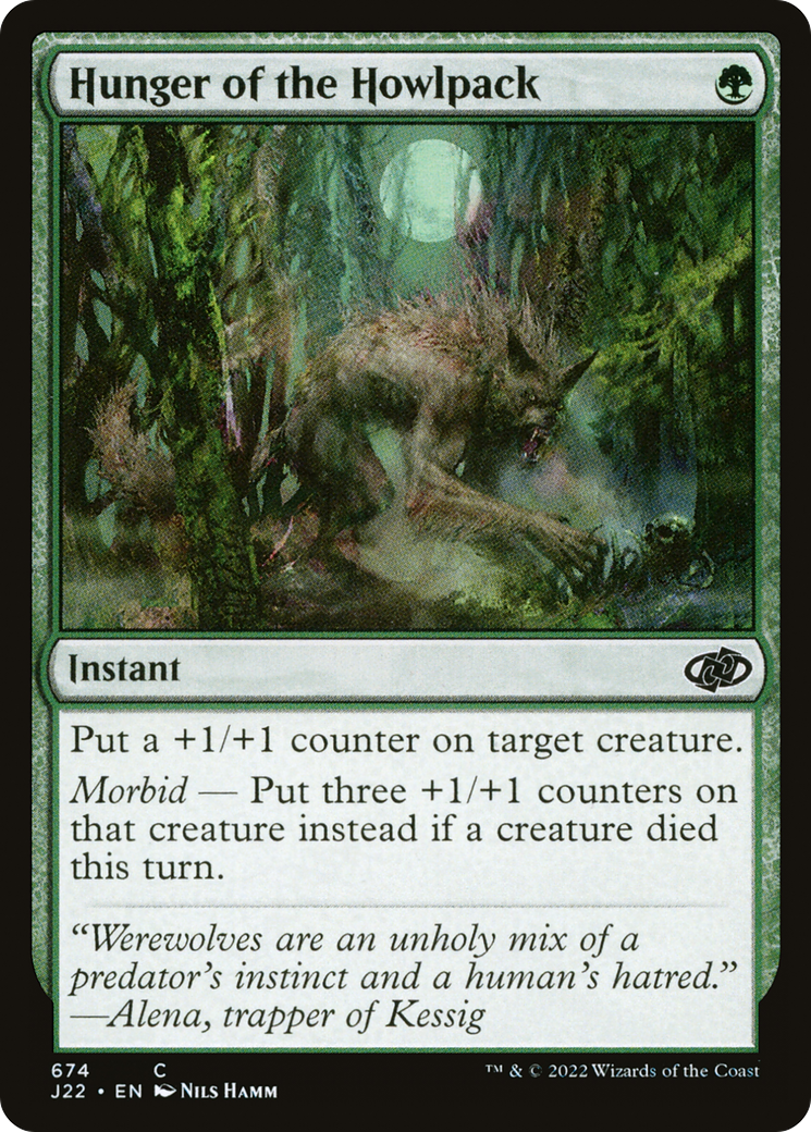 Hunger of the Howlpack (J22-674) [Jumpstart 2022] MTG Single Wizards of the Coast