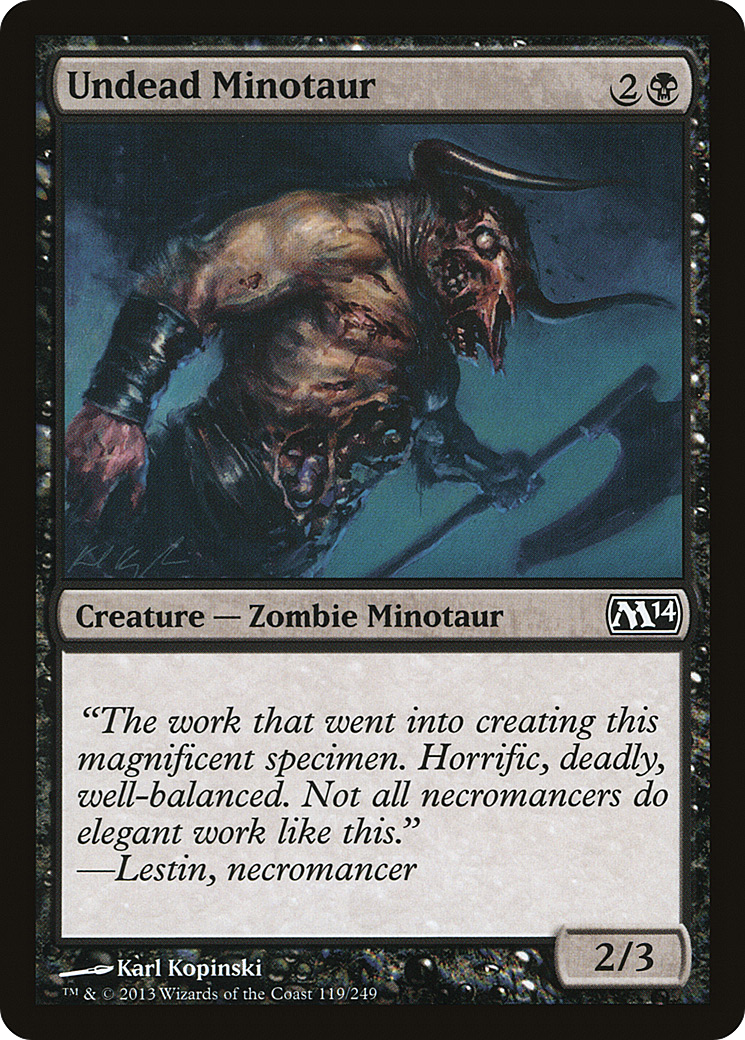Undead Minotaur (M14-119) [Magic 2014] Foil MTG Single Wizards of the Coast