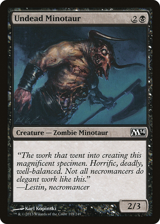 Undead Minotaur (M14-119) [Magic 2014] Foil MTG Single Wizards of the Coast