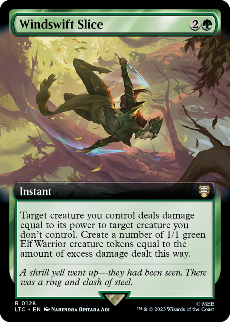 Windswift Slice (LTC-128) [Tales of Middle-earth Commander] (Extended Art) MTG Single Wizards of the Coast