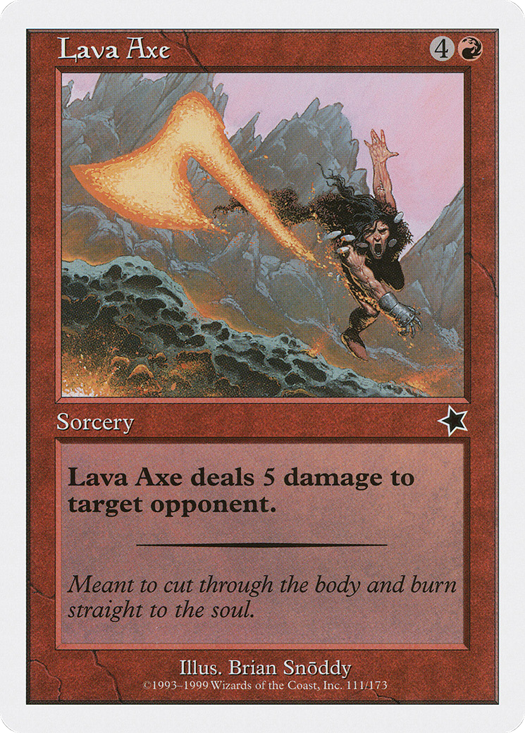 Lava Axe (S99-111) [Misc] Starter 1999 MTG Single Wizards of the Coast