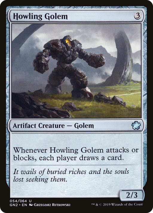 Howling Golem (GN2-054) [Misc] Game Night 2019 MTG Single Wizards of the Coast