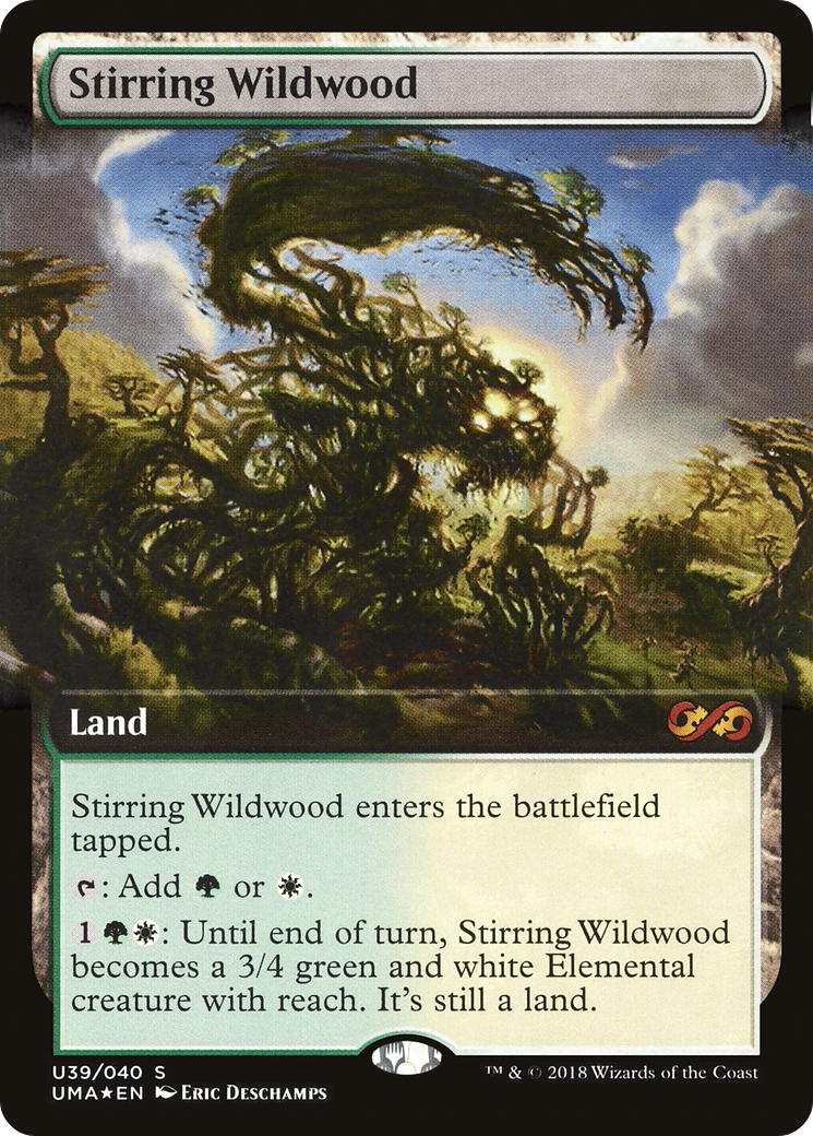 Stirring Wildwood (UMA:BT-U39) [Ultimate Box Topper] (Extended Art) Foil MTG Single Wizards of the Coast