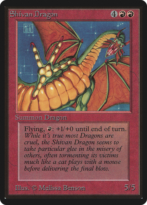 Shivan Dragon (LEB-) [Oldschool] Limited Edition Beta MTG Single Wizards of the Coast