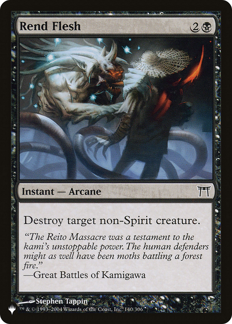Rend Flesh (LIST-CHK-140) [Mystery Booster] The List MTG Single Wizards of the Coast
