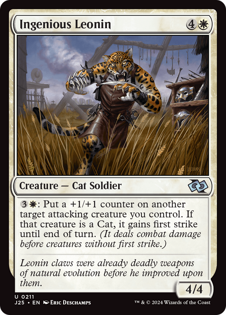 Ingenious Leonin (J25-211) [Foundations Jumpstart] MTG Single Wizards of the Coast