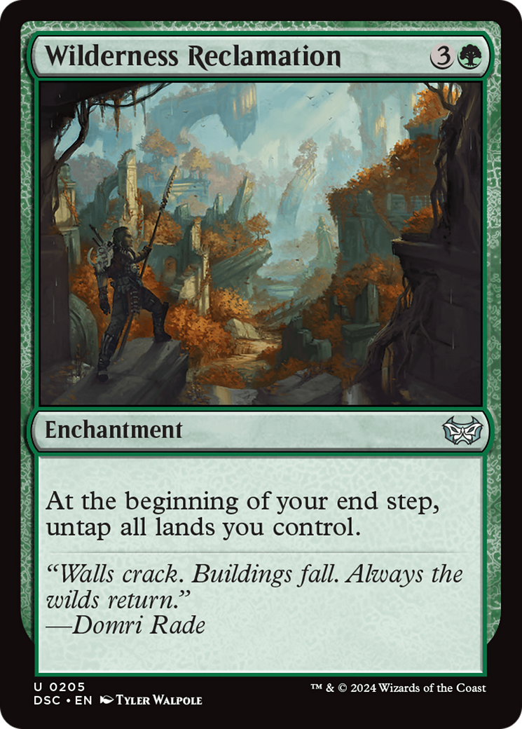Wilderness Reclamation (DSC-205) [Duskmourn: House of Horror Commander] MTG Single Wizards of the Coast